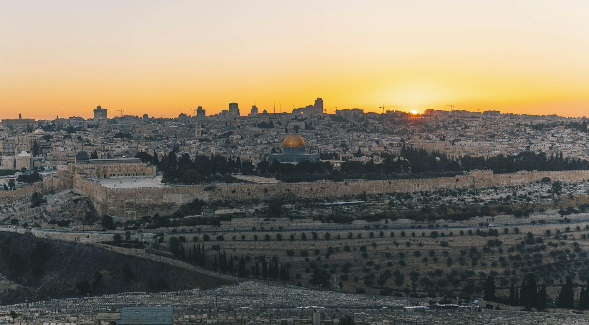 Jerusalem at sunset